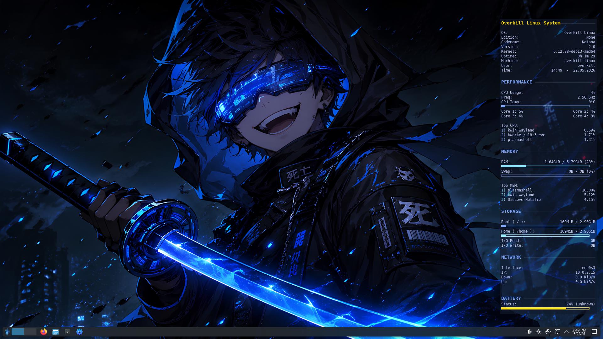 Overkill Linux Desktop