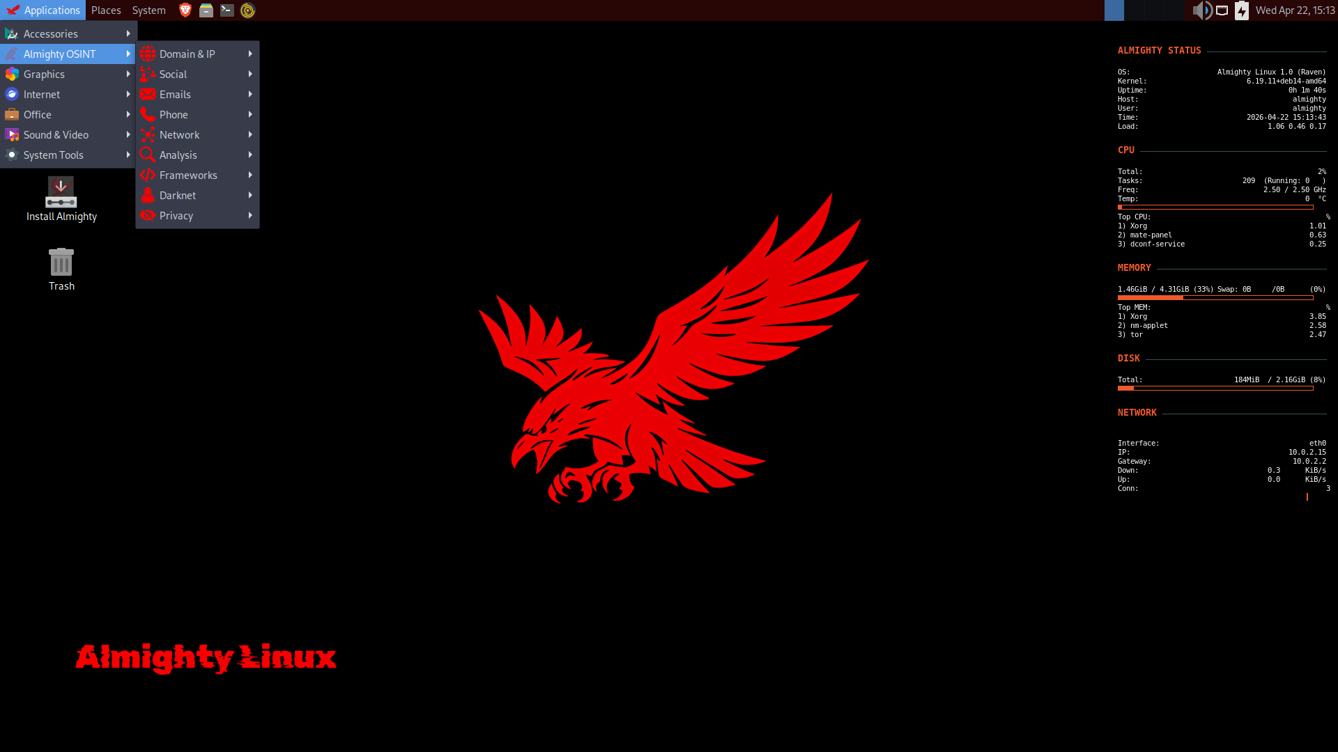 Almighty Linux Desktop