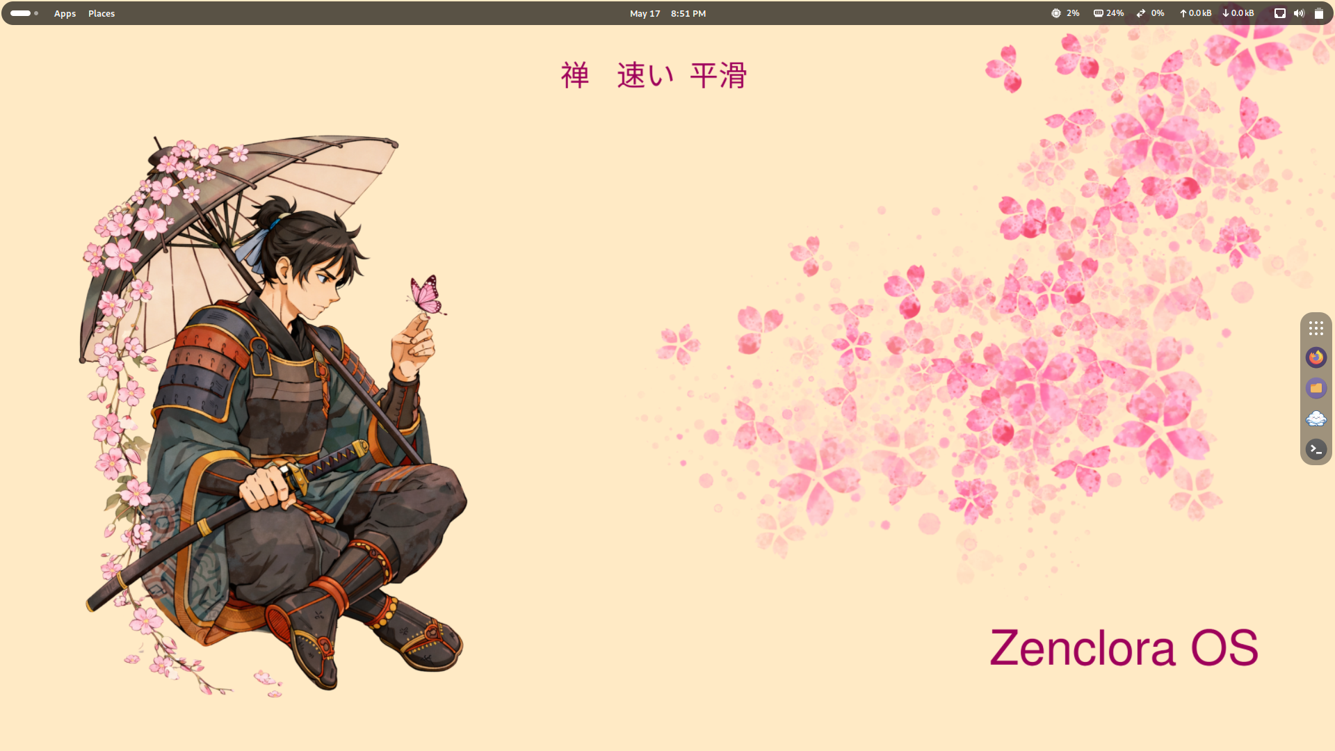 Zenclora Gnome Desktop 1