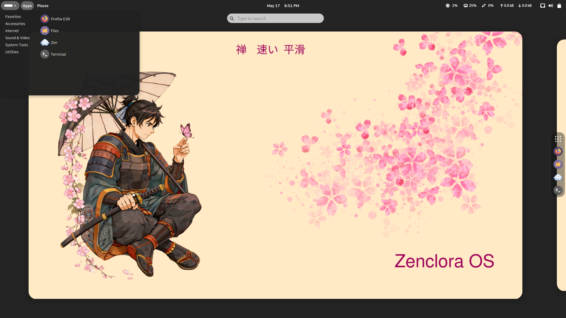 Zenclora Gnome Desktop 2