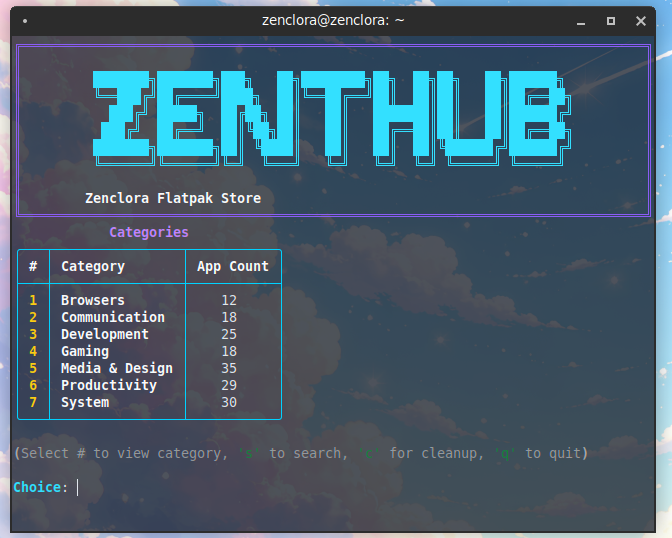 Zenthub Flatpak Store